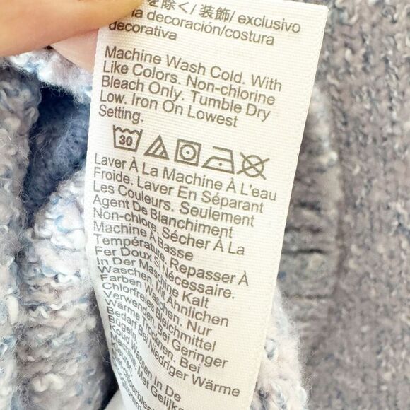 J. CREW Marled Sweater Lady Jacket Lilac Seascape White Cardigan Women’s Size XS - Picture 9 of 10